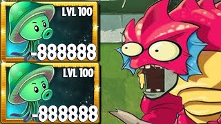 1000 New Plants Vs Hamster Ball Deep Sea Gargantuar LEVEL 100 - PvZ 2 Challenge