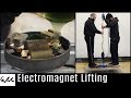 ELECTROMAGNET from microwave transformers