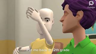 Calliou put me back in 12th grade in plotagon