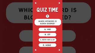 JS Interview Questions 🔥JavaScript MCQ for Beginners | #JavaScript #JSInterview #MCQ #Coding #WebDev