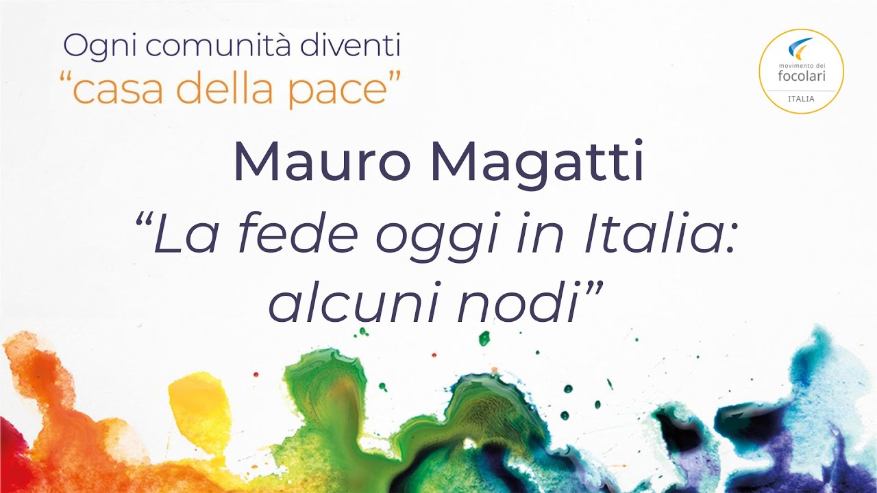 Mauro Magatti: "La fede oggi in Italia: alcuni nodi”