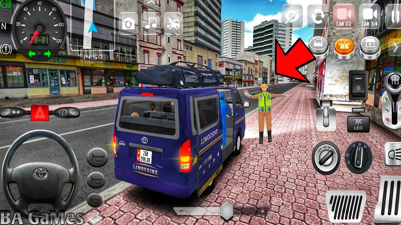 Toyota Hiace Driving In MiniBus Simulator Vietnam - Traffic Police Stop Me😳 - Best Mobile Games 2021