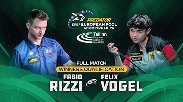 RIZZI vs VOGEL ▸ Straight Pool ▸ 2025 PREDATOR EUROPEAN Pool Championships