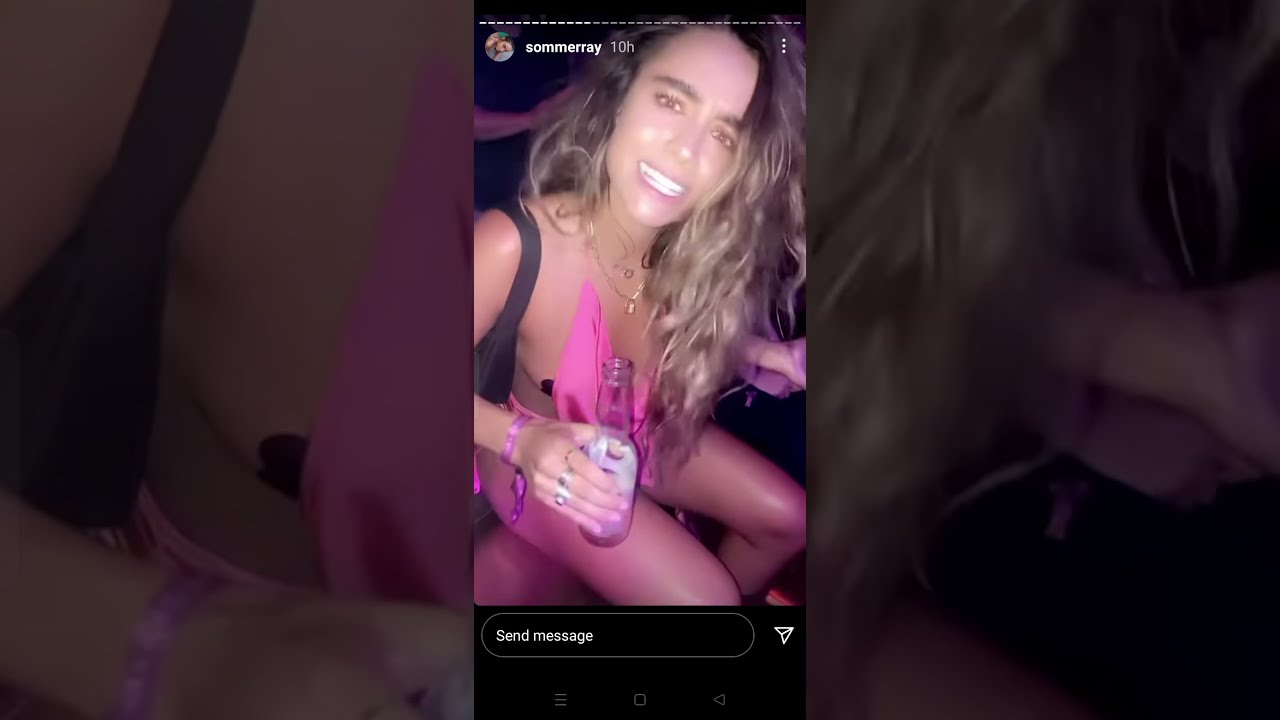 Sommer Ray TITS and CAKE seen when drunk - YouTube