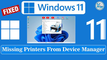 ✅ How To Get Back Missing Printers from Device Manager in Windows 11