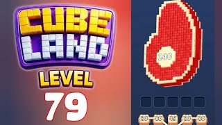 Cube Land Puzzle Level 79 Walkthrough