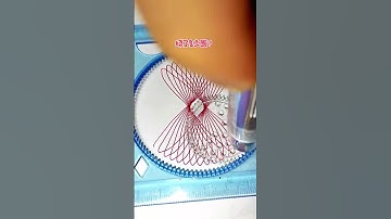 How many rotations did the pen make in total? ?? #Spirograph #satisfying #shorts
