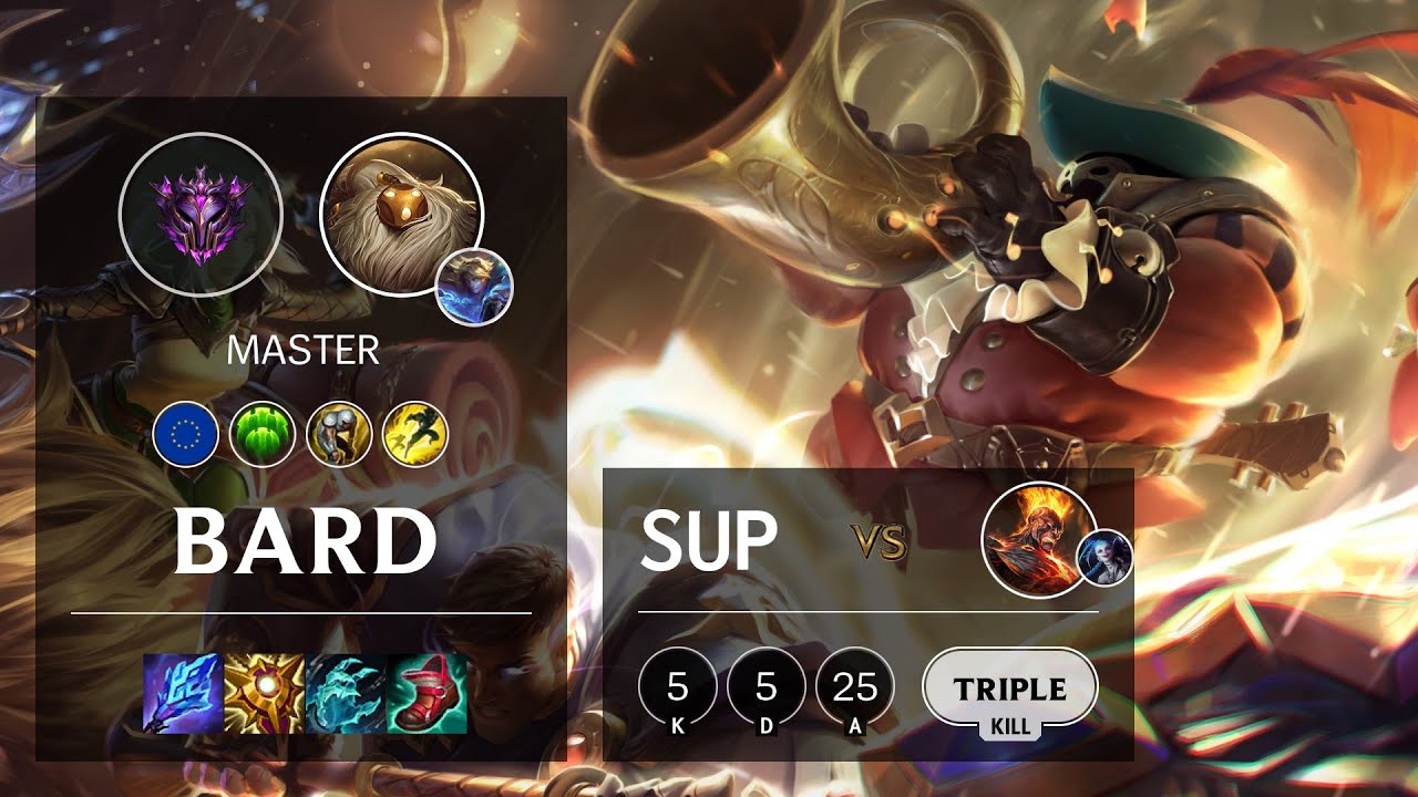 Bard Support vs Brand - EUW Master Patch 11.14