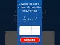 Quick Calculus: Chain Rule Does ALL the Work 💪