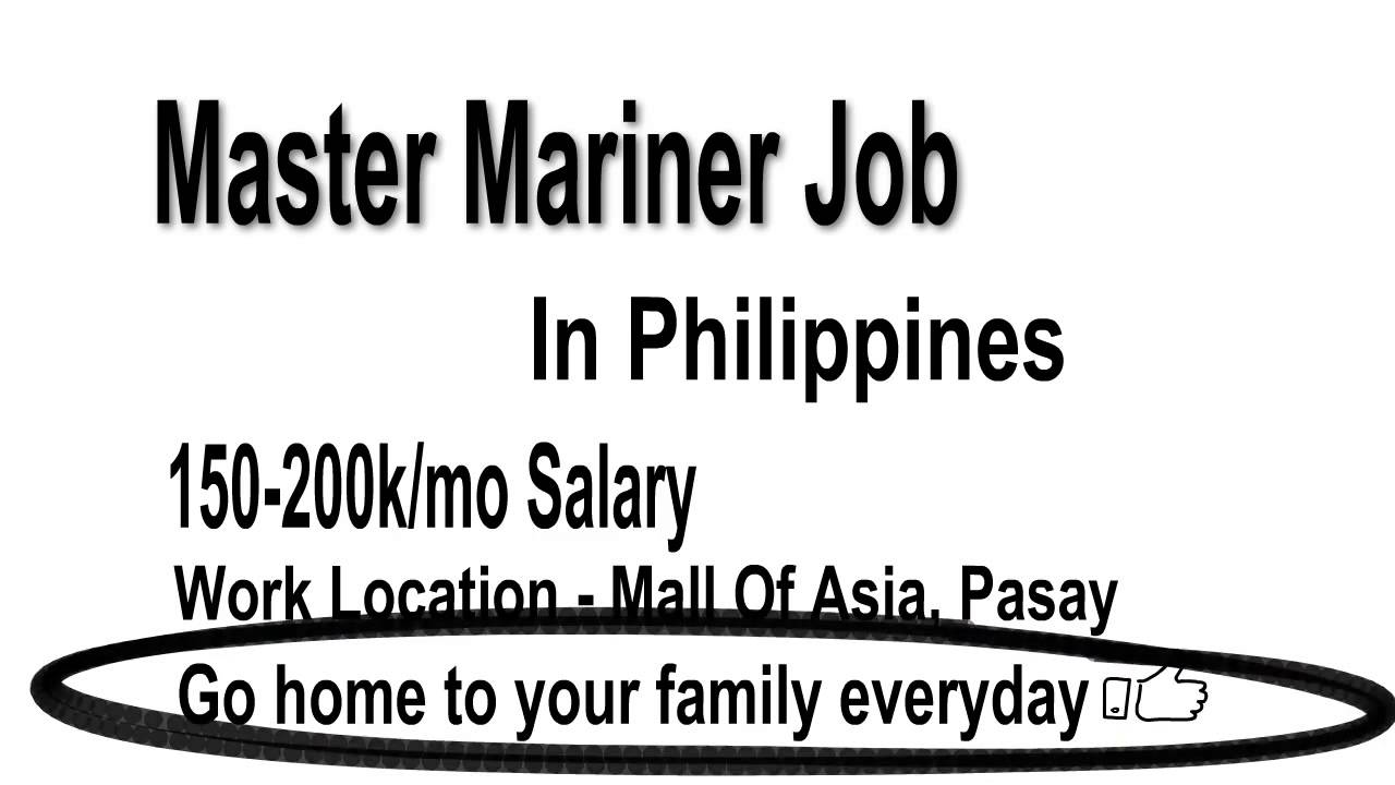 Master Mariner Jobs HIRING in Philippines YouTube