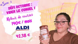 DÉFI "VIDER LE CONGÉL" ❄️ : Courses ALDI 42,38 € (S3/Octobre)
