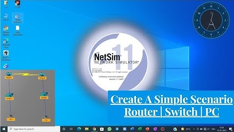 NetSim | Create A Simple Scenario | Router | Switch | PC |