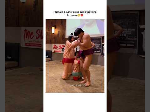 Sumo wrestling in Japan 😂#prernamalhan #malhanfamily #shorts #youtubeshorts #viral #trending