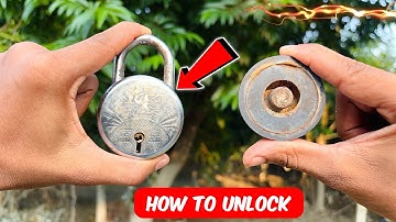 How To Open Lock Without Key | बिना चाबी के ताला कैसे खोले 🔥 