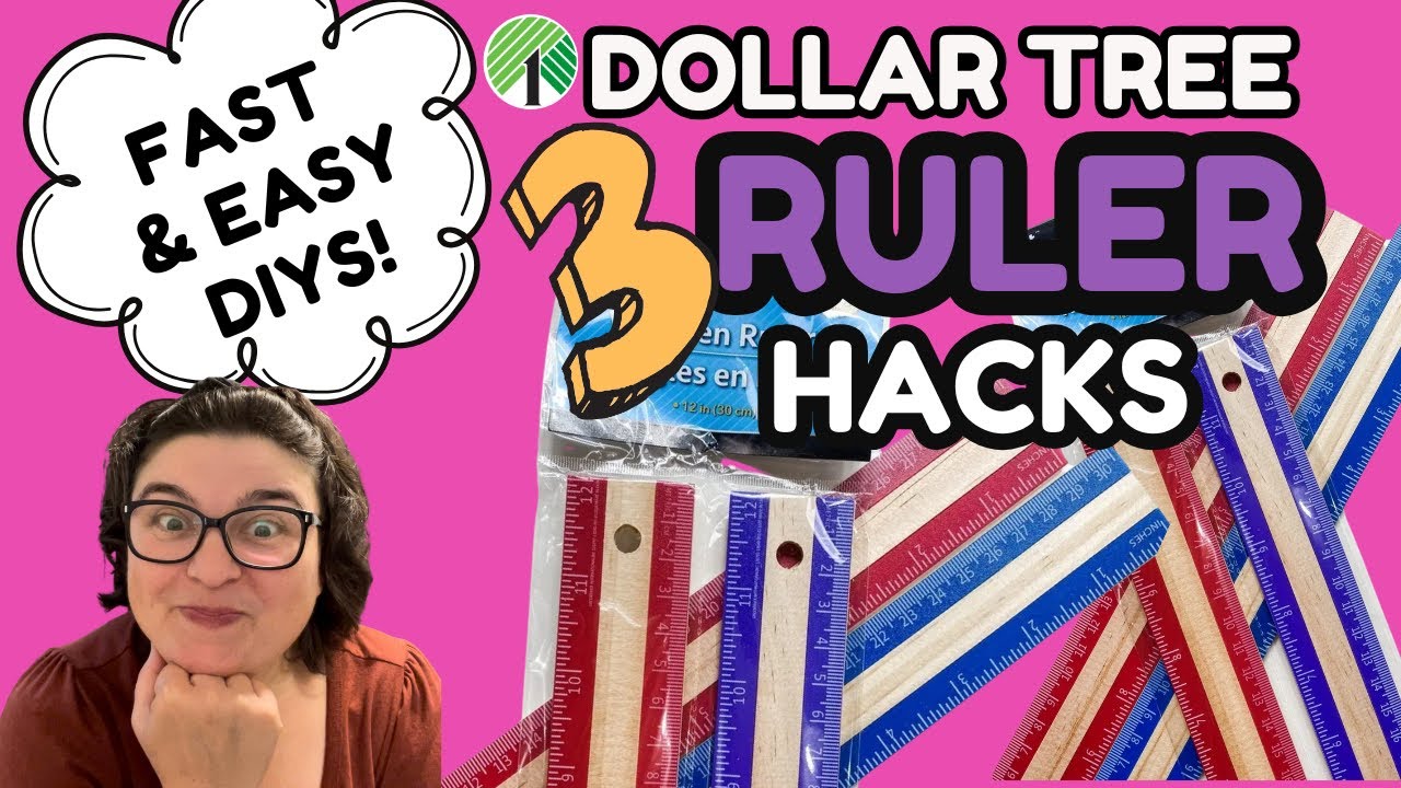3 Creative Dollar Tree Ruler DIYs You Need to Try! - YouTube
