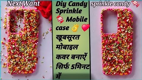 Diy Simple✨️ sprinkle mobile cover art ideas 💡 satisfying videos for Everyone #youtube #funny #art🙏👍