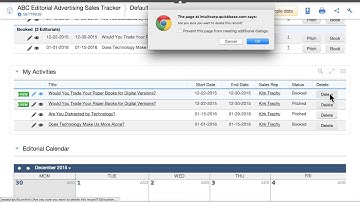 QuickBase Editorial Advertising Sales Tracker
