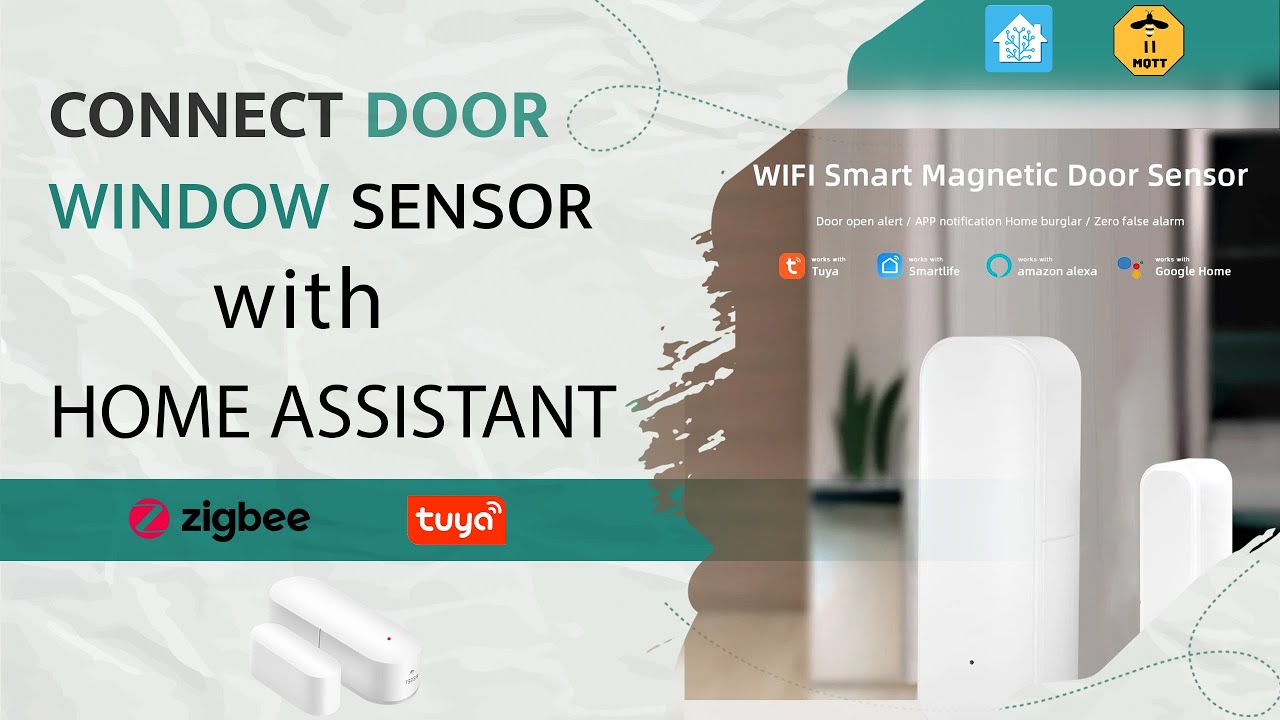 How to Install setup Door & Window sensor with Home Assistant 