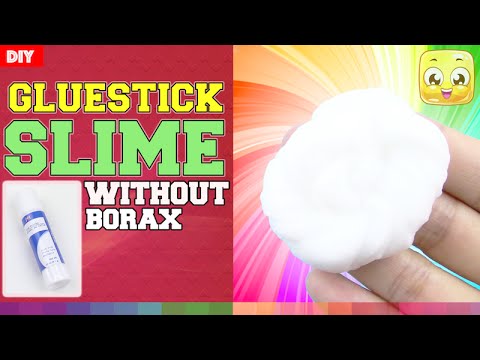 Diy Slime With Glue Stick Without Borax Or Shampoo Toothpaste Diy By Jellyrainbow