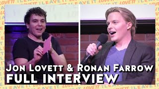 Jon Lovett and Ronan Farrow Full Interview | Lovett or Leave It Net Worth