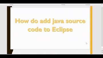 Add Java source code to Eclipse