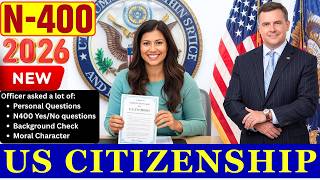 Actual Interview of U S citizenship Full N-400 Naturalization Interview Small talk