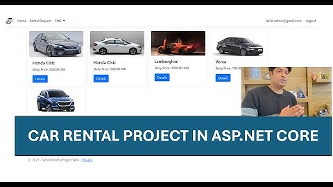 Car Rental Project in ASP.NET CORE MVC