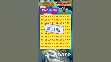 |Memory Test -Word  Challenge | Find The WORD "PA"| Usa Shorts Video | Mr Beast Challenge Video |