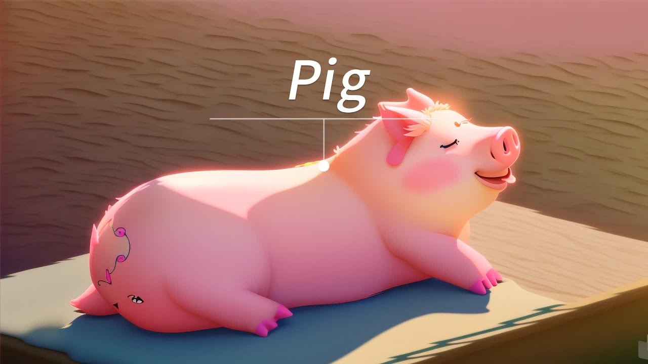 关于Pig(猪)的英文儿歌 英语儿歌 儿童歌曲 P字母 Children's Songs About Pig - YouTube