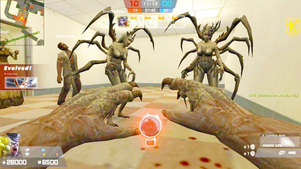 Counter-Strike Nexon: Zombies - Zombie Evolution Mod Online gameplay on Skyscraper map