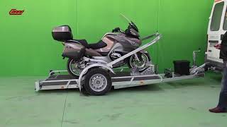 Remolque Transporte Motos Abatible 2 cabestrante eléctrico (con video)