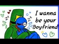 💚{I wanna be your Boyfriend}💙(meme)//Green x Blue//⚠️GORE WG⚠️\\Rainbow Friends\\