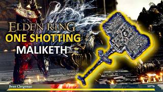 One Shotting Maliketh with Broken Giant Crusher Build | ELDEN RING