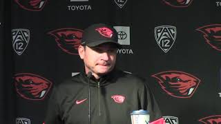 Oregon State Football: Coach Smith on Utah loss