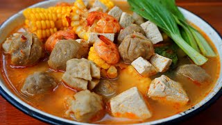 Resep tomyam rumahan,enak dan segar!aku ajarkan cara membuatnya di rumah