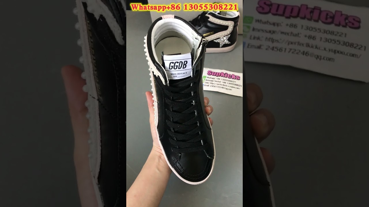 Golden Goose Slide LTD With Platinum Glitter Star and Suede Flash With Pearls from Supkicks