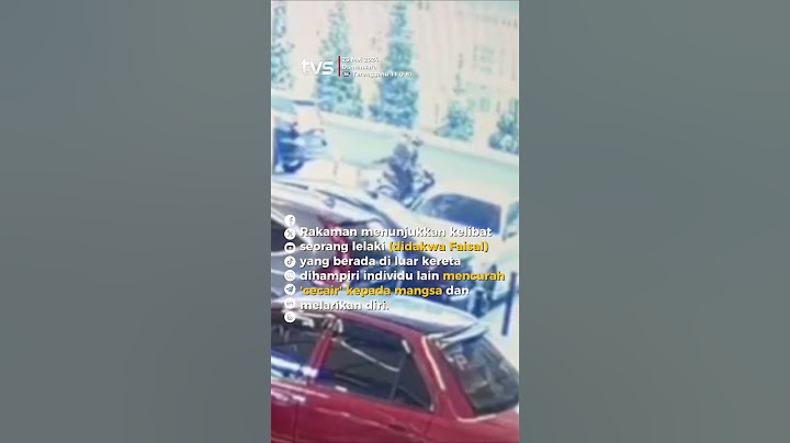 CCTV didakwa kejadian Faisal Halim disimbah asid tersebar?