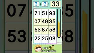 [Find Numbers] 덧셈으로 푸는 숫자 퍼즐 screenshot 1
