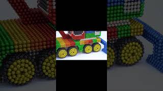 Build an amazing concrete mixer truck with magnetic balls! PART10