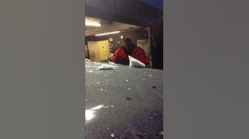 Man nearly knocked out by giant snowball