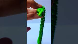Meet My New Pet! 💚 Unboxing a 3D Printed Snake! #funny #satisfying