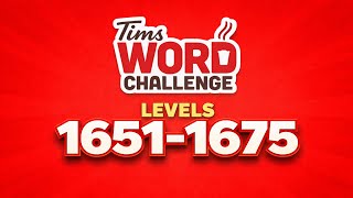 Tim Hortons Word Challenge Levels 1651-1675 #timhortons #wordchallenge #canada #contest #coffee #tea
