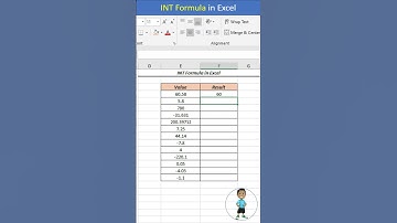 INT Formula in Excel #excel #exceltips #exceltutorial #msexcel #developer #microsoftexcel