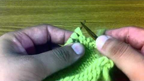 How to Knit The Knit Two Together (k2tog) Decrease