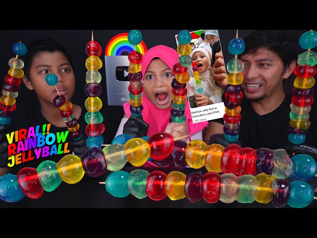 13M VIEWS! 🌈RAINBOW JELLY BALL VIRAL at CONCUBINE LANE (homemade) lucu makan tema WARNA PELANGI class=