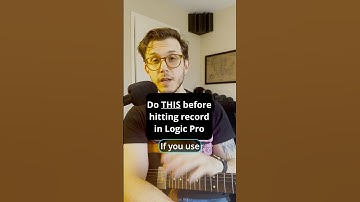 Do THIS in Logic Pro BEFORE hitting record #musicproductiontips #logicpro