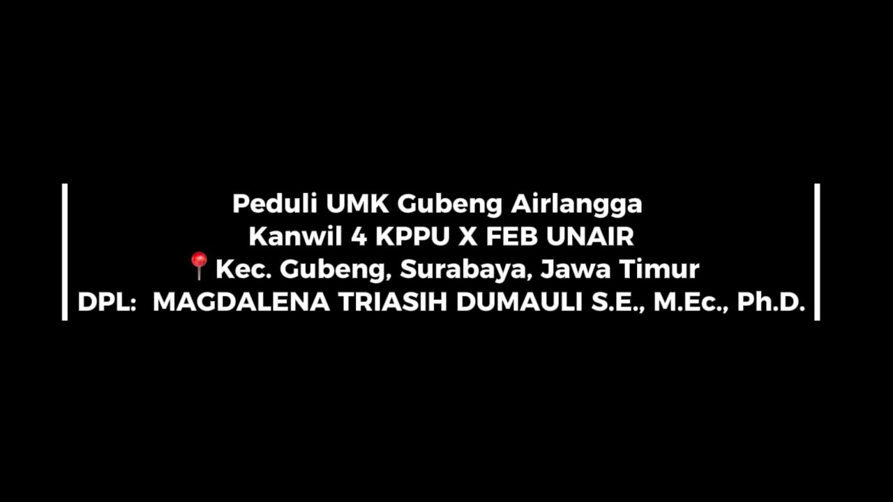 Peduli UMK Kanwil 4 KPPU X FEB UNAIR