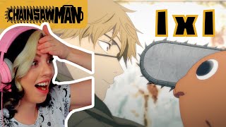 FIRST TIME WATCHING!! Chainsaw Man Reaction - Episode 1