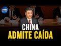 Líder de China admite al mundo caída económica