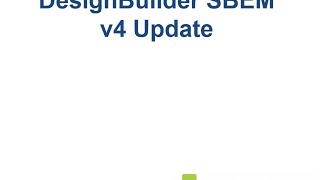 DesignBuilder SBEM v4 Update